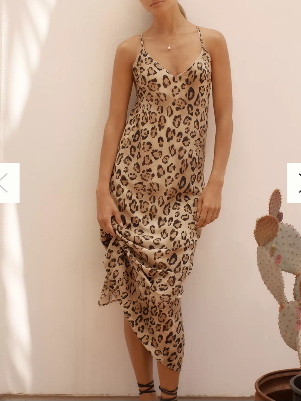 PQ Swim Amelia Slip Midi Dress Size M/L